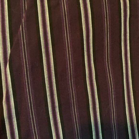 3 for $30! Claiborne purple stripped button down shirt - Picture 7 of 9